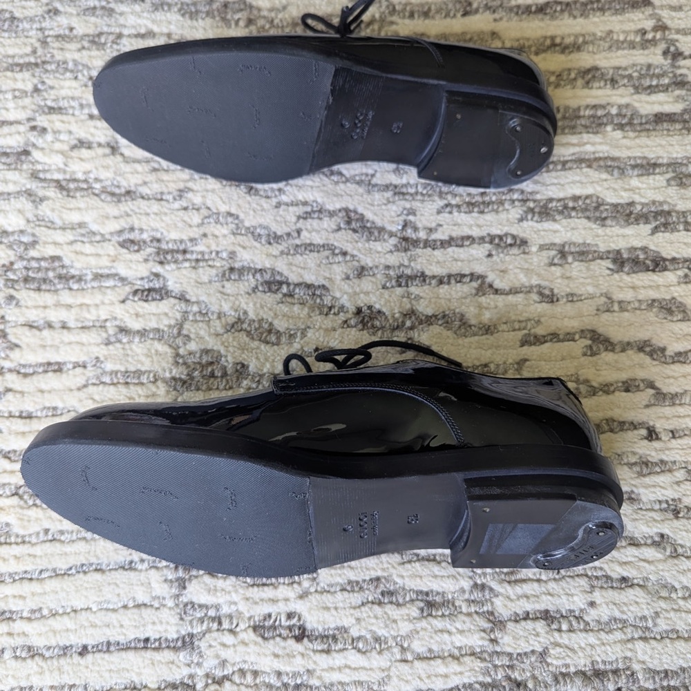 Gucci Black Patent Leather Oxford Shoes - Picture 8 of 10